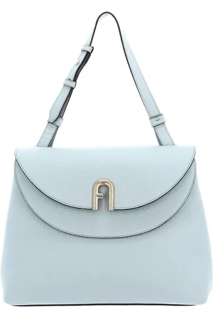 Furla Leren Handtas Avondtas Primula Top Handle Lichtblauw