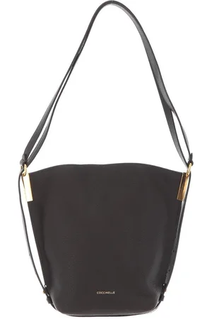 Coccinelle Leren Schoudertas Estelle Handbag Donkerbruin