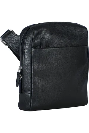 Leonhard Heyden Schoudertas Berlin Zipped Messenger Bag Zwart
