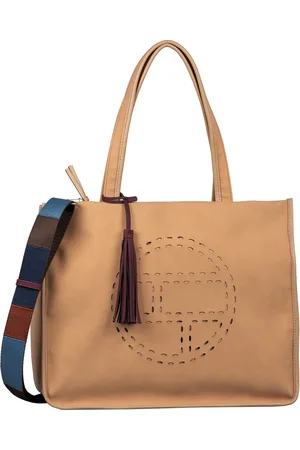 TOM TAILOR Schoudertas Ronda Zip Shopper Lichtbruin