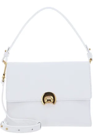 Coccinelle Leren Schoudertas Binxie Handbag Grained Leather Wit