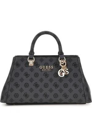 Guess Handtas Schoudertas Evelune Girlfriend Satchel Donkergrijs