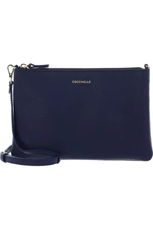 Coccinelle Leren Schoudertas Best Crossbody Bag Blauw