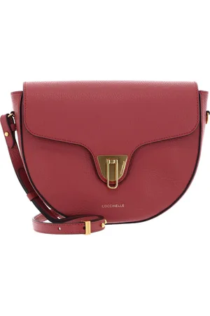 Coccinelle Leren Schoudertas Avondtas Beat Soft Crossover Bag Lichtrood