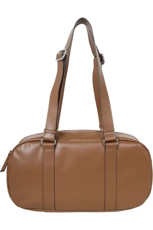 Cinque Leren Handtas Handtas Diane Bowling Bag Bruine