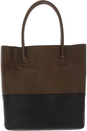 Decadent Leren Schoudertas Shopper Lori Tote Groene Zwart
