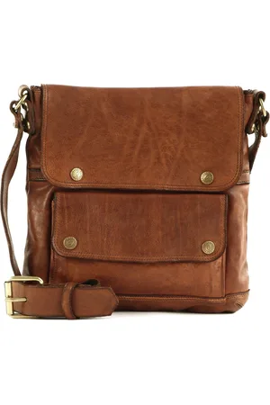 Campomaggi Leren Schoudertas Apollo Crossbody Bag Bruine