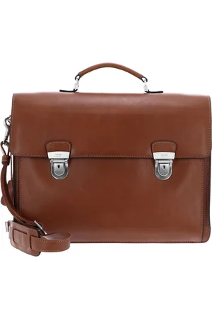 Picard Leren Business tas Schoudertas met laptopvak Toscana Briefcase Bruine