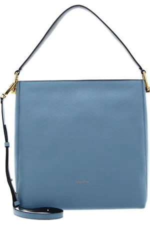 Coccinelle Leren Handtas Schoudertas Liya Handbag Lichtblauw