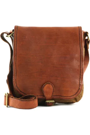 Campomaggi Leren Schoudertas Mercurio Crossbody Bag Bruine