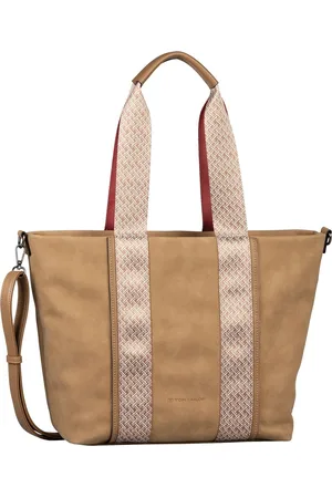TOM TAILOR Schoudertas Cara Zip Shopper Lichtbruin