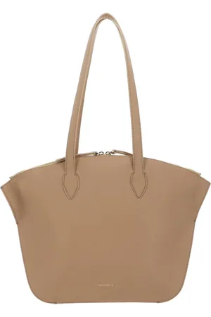 Coccinelle Leren Shopper Flare Shoulder Bag Grained Leather