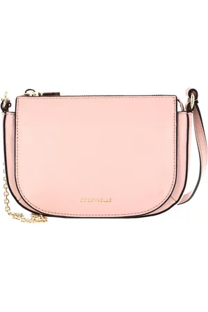 Coccinelle Leren Schoudertas Mini Bag Crossbody Roze