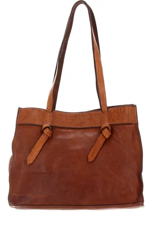 Campomaggi Leren Handtas Schoudertas Shopping Bag Bruine