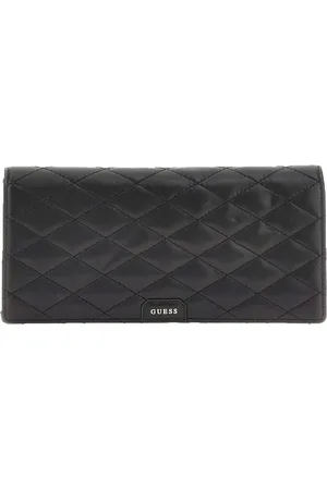 Guess Leren Avondtas Koppeling Leather Pouch Zwart