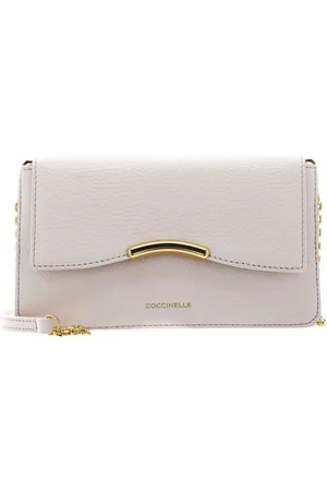 Coccinelle Leren Koppeling Schoudertas Mini Bag Grained Leather Roze