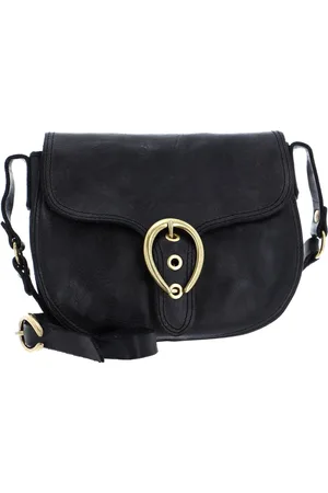 Campomaggi Leren Schoudertas Avondtas Crossbody Grijs