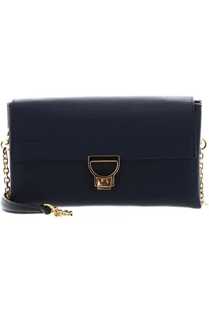 Coccinelle Leren Schoudertas Arlettis Handbag Donkerblauw
