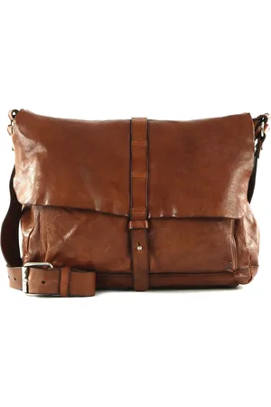 Campomaggi Leren Schoudertas Dioniso Crossbody Bag Bruine