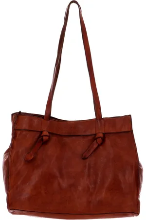 Campomaggi Leren Schoudertas Shopping Bag Bruine
