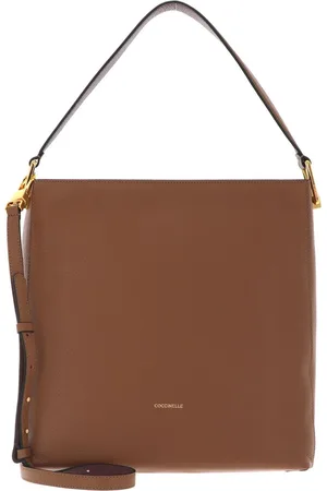 Coccinelle Leren Handtas Schoudertas Liya Handbag Lichtbruin