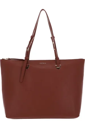 Coccinelle Leren Schoudertas Shopper Lea Shoulder Bag Bruine