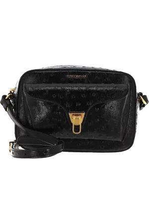 Coccinelle Leren Schoudertas Avondtas Beat Shiny Ost Crossbody Bag Zwart