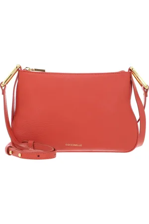 Coccinelle Leren Schoudertas Magie Mini Bag Lichtrood
