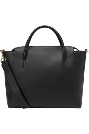 Marc O’ Polo Leren Schoudertas Handtas Taya Shopper Zwart