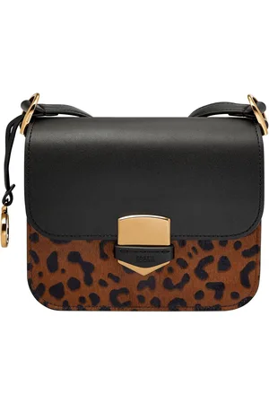 Fossil Schoudertas Avondtas Lennox Flap Crossbody Bruine