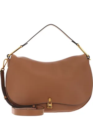 Coccinelle Leren Schoudertas Magie Handbag Lichtbruin
