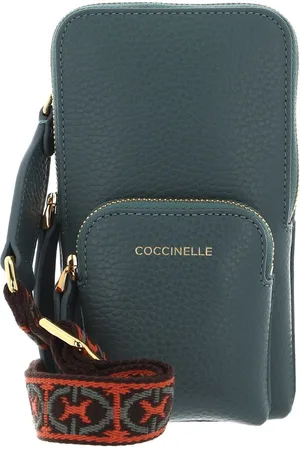 Coccinelle Leren Telefoontasje Pixie Hi-Tech Phone Bag Groen