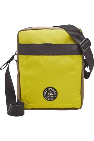 Fossil Schoudertas Sport Crossbody Groene Geel
