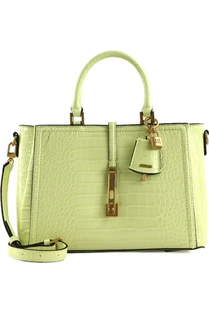 Guess Schoudertas Handtas James Girlfriend Satchel Bag Lichtgeel
