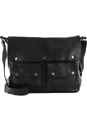 Campomaggi Leren Schoudertas Apollo Crossbody Bag Zwart
