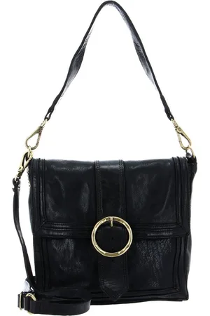 Campomaggi Schoudertas Handtas Shoulder Bag With Flap Zwart
