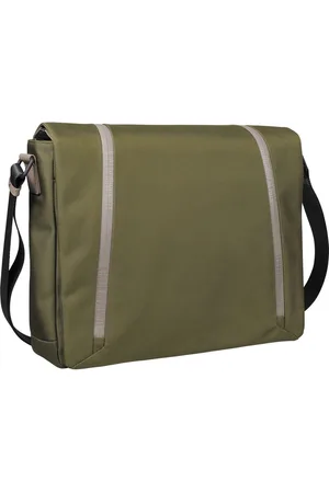 Leonhard Heyden Schoudertas Laptoptas met laptopvak Helsinki Shoulder Bag Olijfgroen