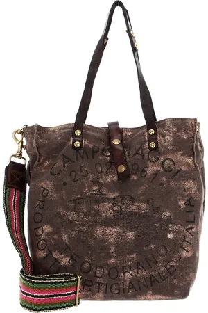 Campomaggi Schoudertas Shopper Shopping Bag Bruine