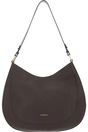 Coccinelle Leren Schoudertas Sole Handbag Bottalatino Leather Donkerbruin