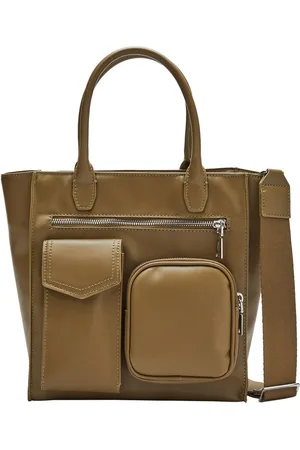 QS by s.Oliver Handtas Shopper Olijfgroen