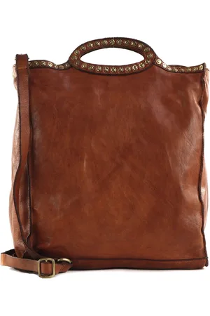 Campomaggi Leren Schoudertas Shopping Bag Bruine