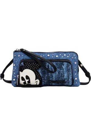 Desigual Telefoontasje Mickey Denim Phone Bag Blauwgrijs