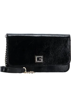 Guess Schoudertas Avondtas Golden Rock Mini Flap Xbody Zwart