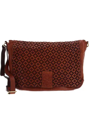 Campomaggi Leren Schoudertas Crossbody Bag Terracotta