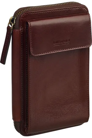 Leonhard Heyden Telefoontasje Schoudertas Cambridge Mobile Crossbody Donkerbruin