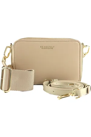 Seidenfelt Manufaktur Schoudertas Avondtas Falun Tricolor Crossbody Taupe