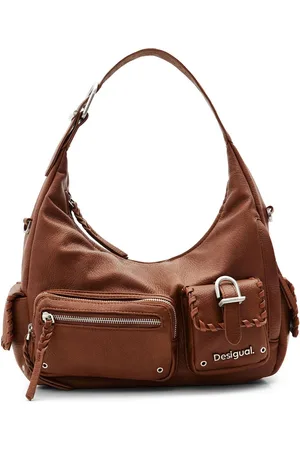 Desigual Schoudertas Omnia New London Plus Shoulder Bag Bruine
