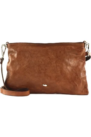 Campomaggi Leren Schoudertas Pochette Bruine