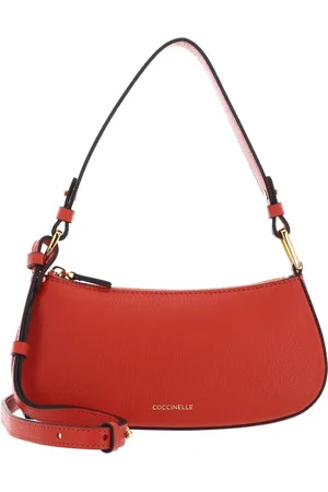 Coccinelle Leren Schoudertas Avondtas Merveille Mini Bag Oranje