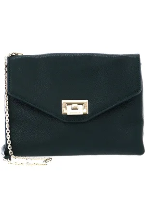 Coccinelle Leren Schoudertas Avondtas Mini Bag Flap Crossoverbag Groene
